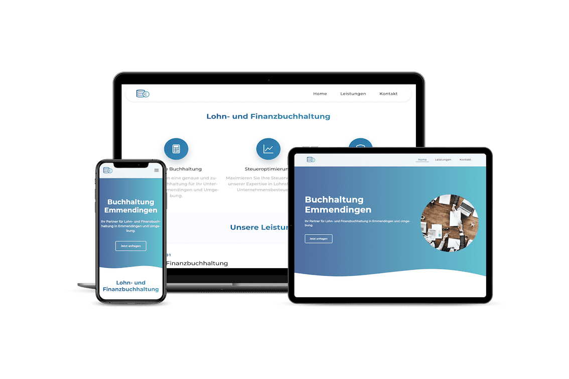 Webdesign / Website für Buchhaltungsservice